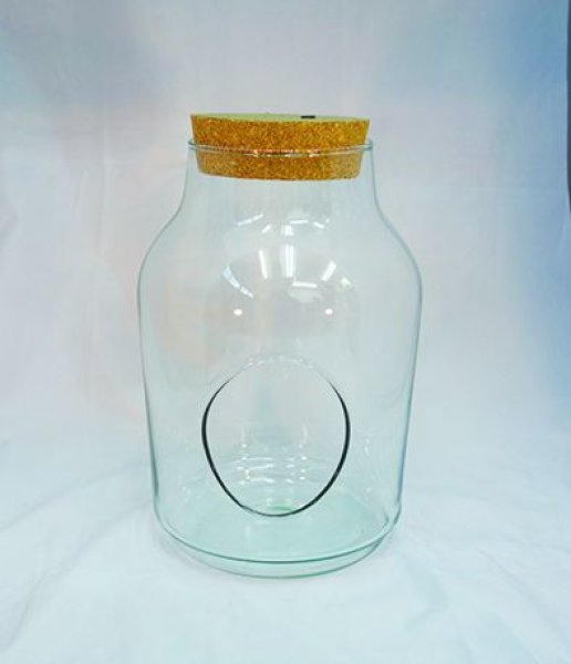 画像1: terrarium glass 007 hole with led light  cork (【50%Off ¥6,800】¥3,400 x 4pcs)(3.0kg/Box)(0.038M3/Box) (1)